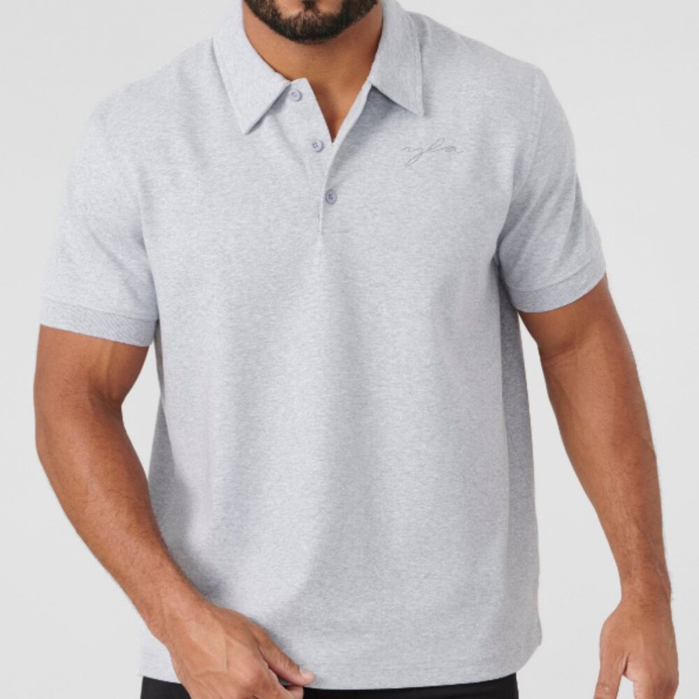 YoungLA Collared Polo‎ T-Shirt Grey Size XL